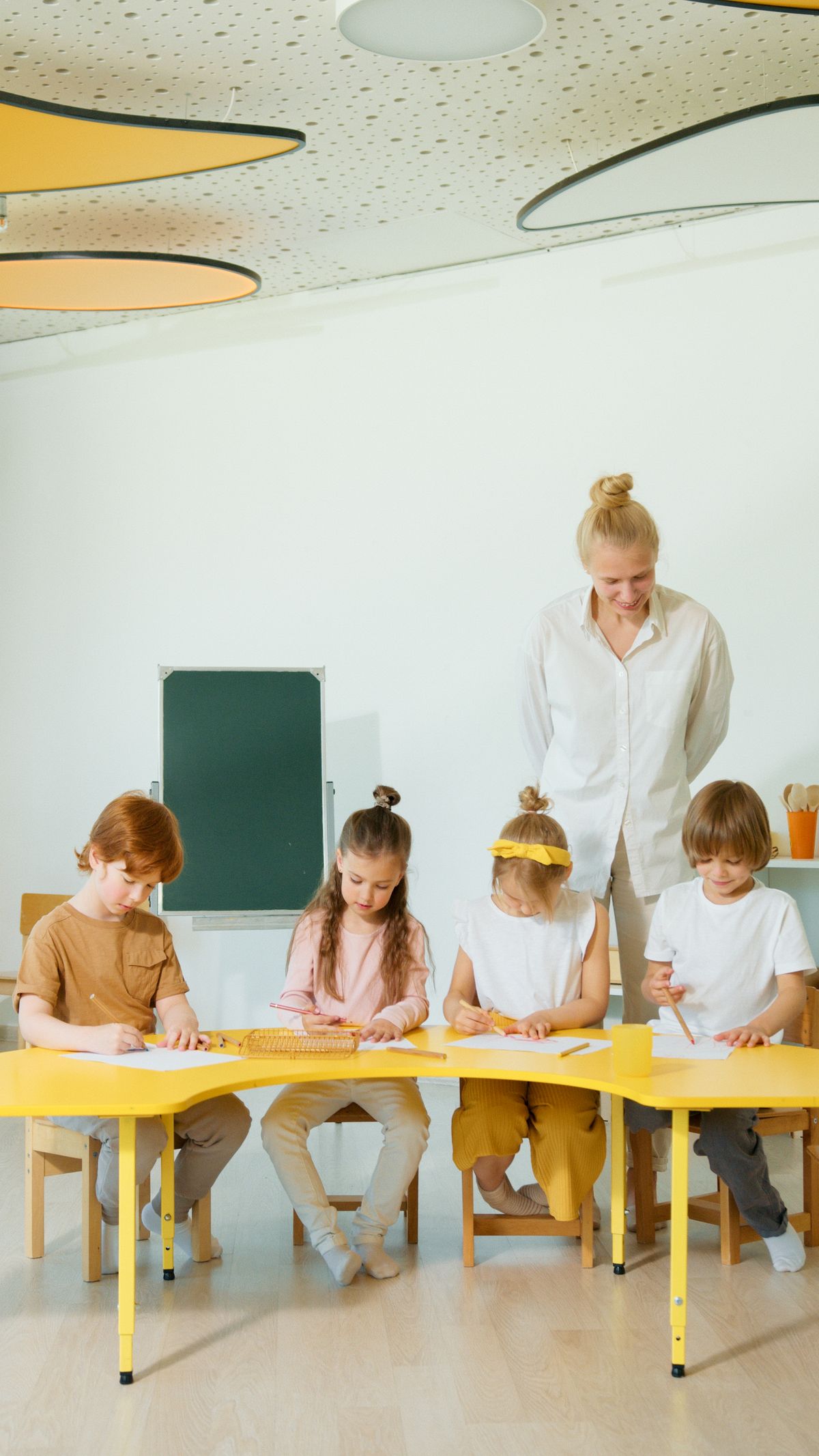 Children Doing Their Schoolwork